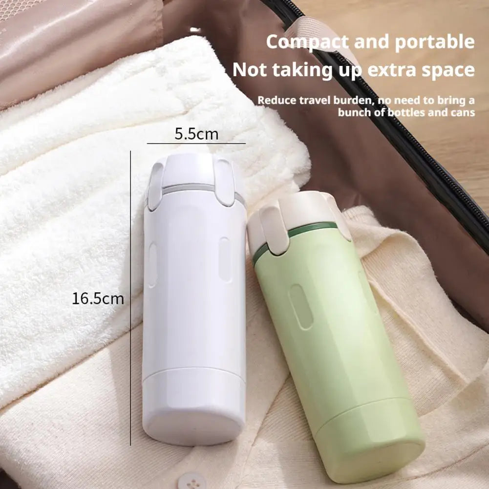 4-In-1 Portable Travel Refillable Bottles Set Cosmetics and Toiletries Containers for Shampoo Body Wash - Travel Storage Bottles