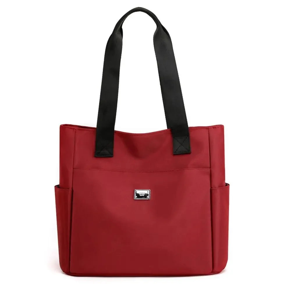 Large Capacity Handbag Shoulder Bag Lightweight Waterproof Nylon Shoulder Bag Tote Bag