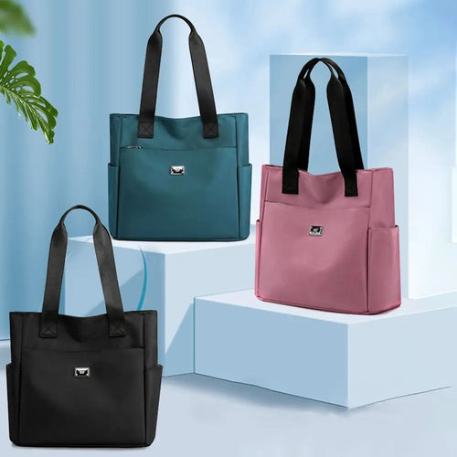 Large Capacity Handbag Shoulder Bag Lightweight Waterproof Nylon Shoulder Bag Tote Bag