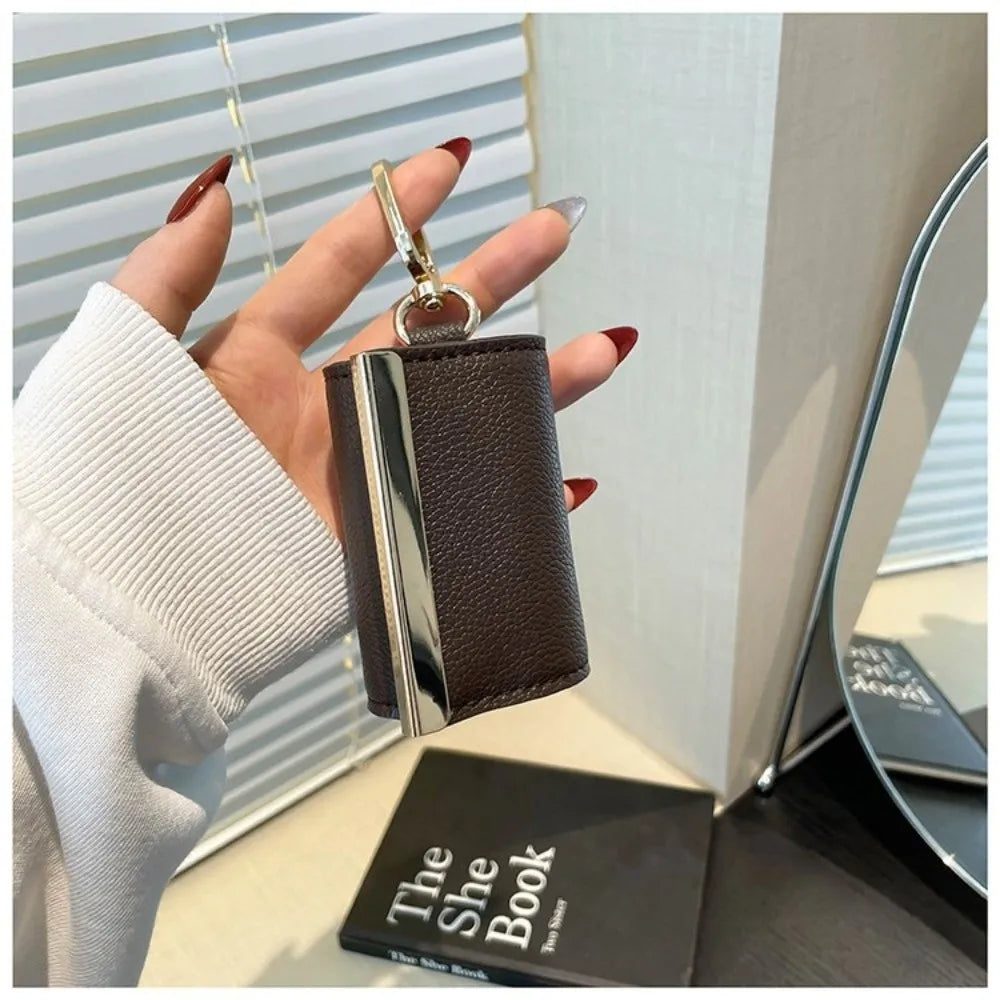 New Mini Keychain Tote Bag Foldable with Key Ring Shopping Bag Expandable Reusable Supermarket Eco-Friendly Bag for Travel